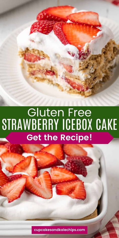 Gluten Free Pot Luck Desserts, Gluten Free Desserts Easter, Gluten Free Simple Desserts, Gluten Free Cold Desserts, Easy Dessert Recipes Strawberry, Gluten Free Cool Whip Desserts, Healthy Strawberry Recipes Desserts, Gluten Free Picnic Desserts, Gluten Free Recipes With Strawberries