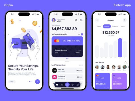 Fintech App, Fintech Design, Fintech App Ui Design, Fintech Mobile App, Banking App Design, Bank Mobile App, Bank Mobile App Design, Web App Ui Design, Mobile Banking App Ui Design