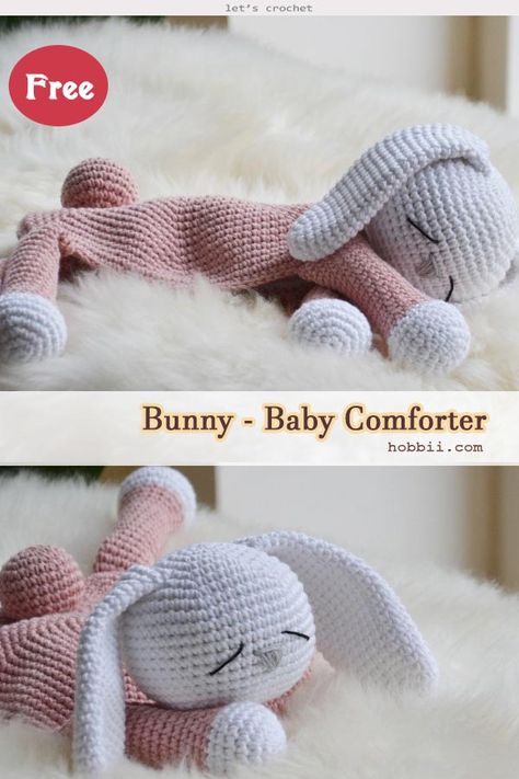 Bunny Baby Comforter Lovey Crochet Free Pattern Rabbit Lovey Crochet Pattern, Crochet Fluffy Animals Free Patterns, Bunny Snuggler Crochet Pattern Free, Crochet Snugglers Free Pattern, Amigurumi Lovey Free Pattern, Bunny Lovey Crochet Pattern Free, How To Crochet A Bunny, Free Crochet Lovey Pattern, Crochet Baby Lovey Free Pattern