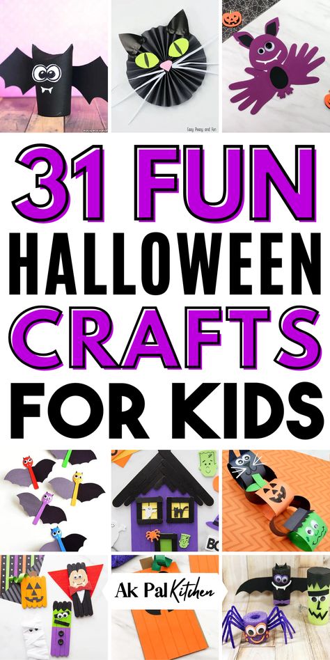 Halloween crafts for kids are fun and simple. Try DIY Halloween crafts and spooky crafts for kids to make this season special. Explore kids Halloween activities and Halloween art projects that are perfect for preschool Halloween activities. Enjoy fall-themed kids activities and autumn crafts for toddlers. Engage in Halloween paper crafts, fun Halloween crafts, and Halloween handprint crafts. Creative Halloween crafts and Halloween decorations will keep kids entertained and festive. Halloween Crafts To Hang From Ceiling, Halloween Crafts For Kids 2nd Grade, 5 Min Halloween Crafts, Fun Halloween Crafts For Kindergarten, Halloween Crafts For 5 Year, Fun Halloween Decorations For Kids, Halloween Crafts Easy Kids, Halloween Classroom Crafts 2nd Grade, Halloween Crafts For Kids 6-8