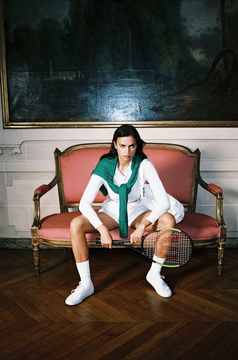 Irina Shayk Interview Casual Style Fashion Editorial Irina Shayk Interview, Mode Tennis, Interview Magazine, Tennis Fashion, Old Money Style, Irina Shayk, Sporty And Rich, Michael Kors Collection, Old Money Aesthetic