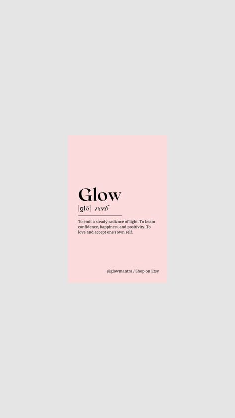 Glow Quotes, Spirituality Affirmations, Med Spa, Glow In The Dark, Affirmations, Spirituality, Pure Products, Quotes, Beauty