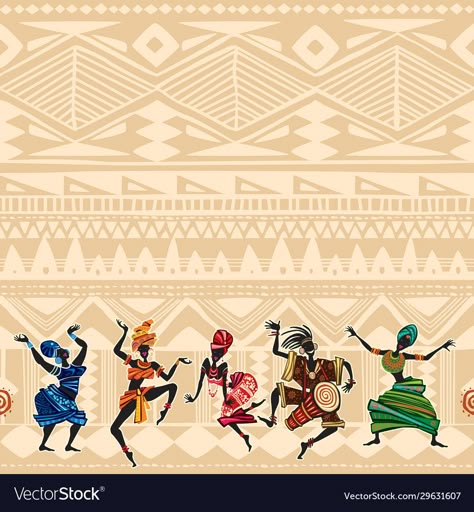 African Motifs Pattern, African Background Design, Africa Art Design Pattern, Dance Background Design, Afro Background, African Pattern Art, African Background, African Illustration, African Motifs