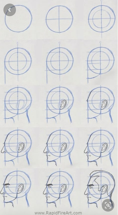 How To Draw Human Faces, Loomis Method Head Tutorial, Surreal Self Portrait Drawing, Semi Realistic Full Body Drawing, Face Anatomy Drawing Step By Step, Loomis Method Side View, Face Drawing Tutorial Step By Step, Head Drawing Realistic, Loomis Method Head Angles