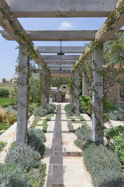 Romance in the Garden, French-Country Style | HGTV Modern Pergolas, Flowing Curtains, Rustic Pergola, Pergola Diy, Modern Structure, Shade Design, Pergola Swing, Patio Pergola, Pergola Lighting