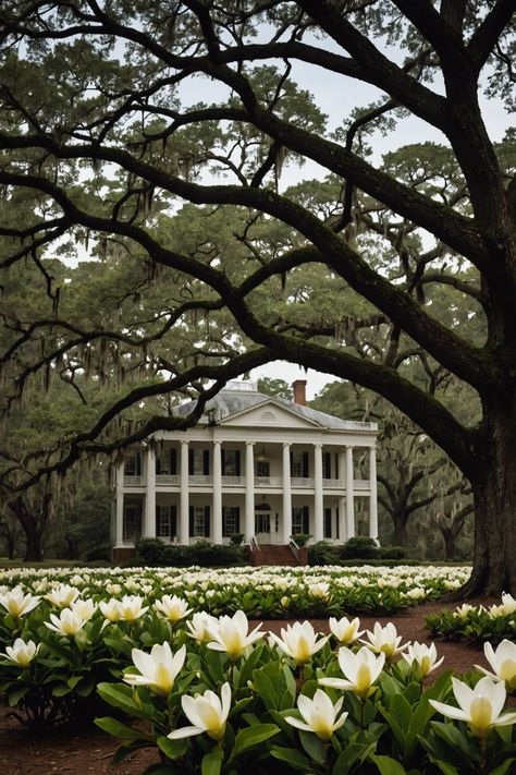 Magnolias and Moonlight: Visiting South Carolina's Historic Plantations South Carolina Mansion, South Carolina Islands, Old South Aesthetic, Antebellum Aesthetic, Southern Charm Aesthetic, Deep South Aesthetic, The South Aesthetic, Charleston South Carolina Aesthetic, South Carolina Marsh