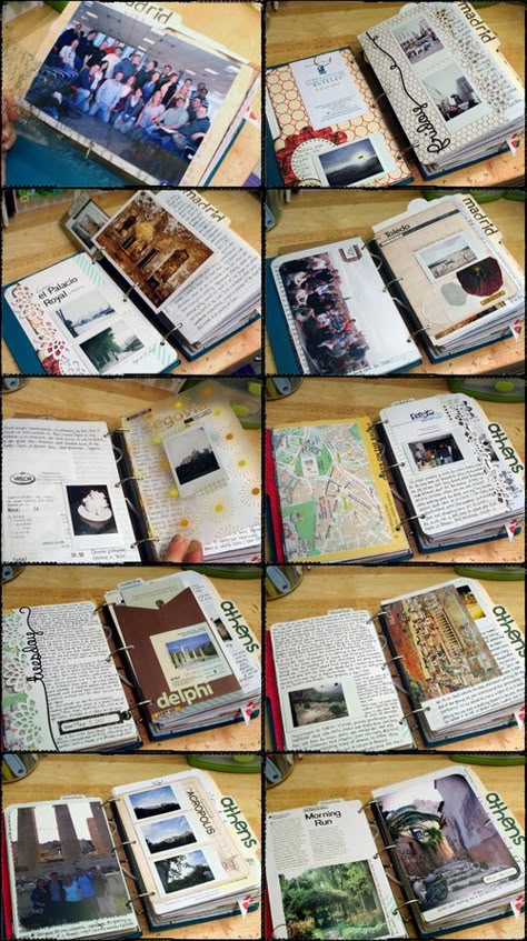 Travel Journaling, Buch Design, Smash Books, Travel Journals, Photo Journal, Journal Scrapbook, Travel Outfits, Travel Scrapbook, Scrapbook Journal