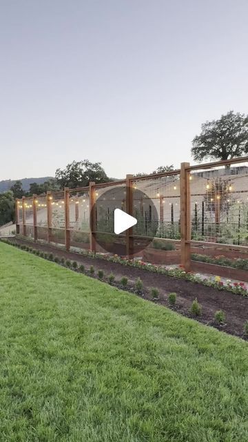 Farmhouse Lawn Ideas, Greenhouse With Garden Beds, Greenhouse And Vegetable Garden, Hill Vegetable Garden, Large Gardens Landscape, Screened Garden Enclosure, Barndominium Garden Ideas, Raised Bed Enclosed Garden, Invisible Garden Fence