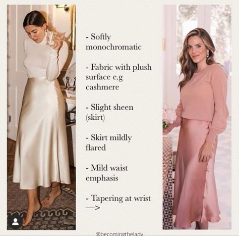 Elegant Whimsical Style, Classic Romantic Style Kibbe, Kibbe Romantic Classic Outfits, Ethereal Romantic Outfit, Soft Dramatic Kibbe Romantic Essence, Dresses For Theatrical Romantic, Light Summer Soft Classic, Soft Autumn Romantic Kibbe, Soft Classic Outfits Summer