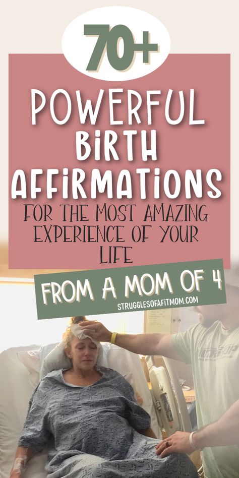 Positive Birth Affirmations, Parenting Affirmations, Career Affirmations, Pregnancy Affirmations, Positive Birth, Birth Affirmations, Inspirational Quotes From Books, Baby Life Hacks, Brain Chemistry