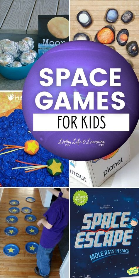 Science Space Activities, Space School Activities, Space Themed Carnival Games, Space Camp For Preschoolers, Space Outdoor Activities For Kids, Outer Space Activities For Kindergarten, Outer Space Theme Preschool Activities, Space Theme Party Activities, Space Activities Kids