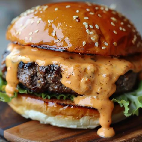 Ultimate Burger Sauce Burger Recipes Sauce, Asian Burger Sauce, Ultimate Burger Sauce, Sauces For Hamburgers, Best Burger Sauce Recipe, Fancy Hamburgers, Best Hamburger Sauce Recipe, Hamburger Sauce Recipes, Burger Jam