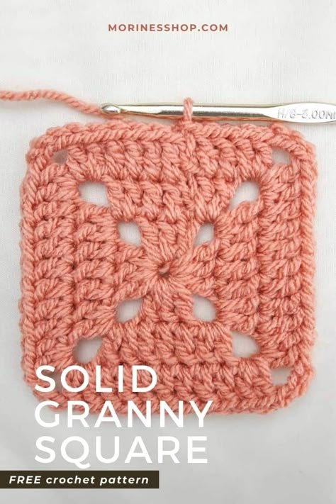 Super Simple Granny Square Tutorial, Single Crochet Granny Square Pattern, Granny Square Crochet Instructions, Mixing Yarn Weights Crochet, Crochet Perfect Square, Perfect Granny Square Pattern, 12x12 Crochet Square Patterns Free, Granny Square Washcloth Pattern, Granny Squares For Baby Blanket