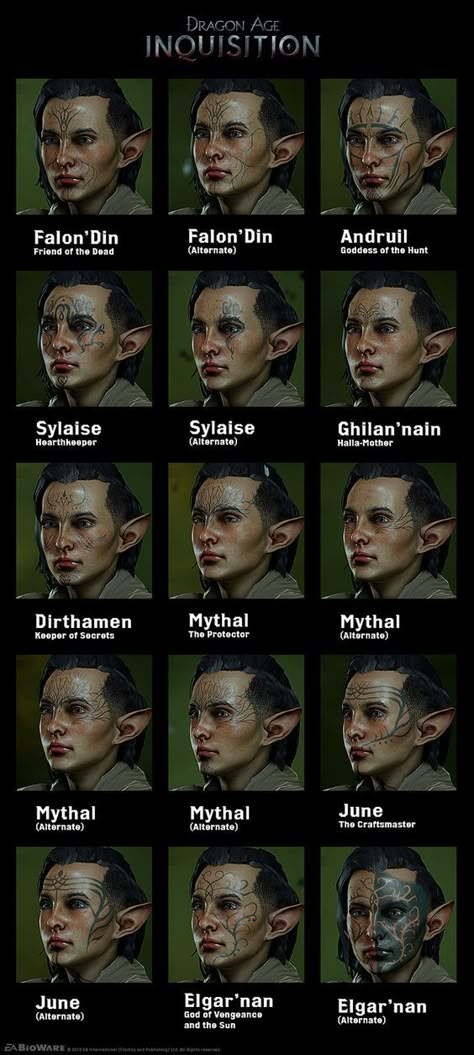 Vallaslin reference Dalish Tattoos, Elven Tattoo, Dragon Age Elf, Elf Tattoo, Solas Dragon Age, Dragon Age Memes, Dragon Age Characters, Grey Warden, Dragon Age 3