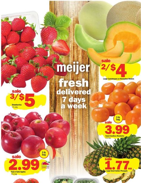 Meijer Weekly Ad (4/12/20 - 4/18/20) Preview! Grocery Ads, Weekly Grocery, Gala Apples, Sales Ads, Honeydew Melon, Weekly Ads, Pops Cereal Box