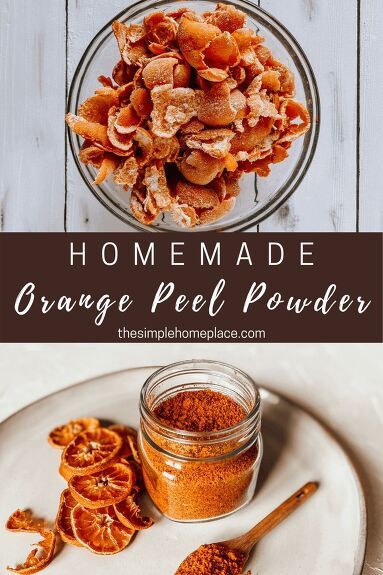 Do you ever wonder what else you could do with your orange peels instead of just tossing them? One way you can put them to good use is to make orange peel powder! Orange peel powder can be used in baking or in making your own homemade bath and body products! If your family is anything like mine, we love oranges. My kids can crush a bag of Cuties in less than a week. I’ve always felt guilty throwing away the orange peels and wondered what else I could use them for. I did some rese… Orange Peels Uses, Orange Peel Powder, Orange Baking, How To Make Orange, Dried Orange Peel, Dehydrated Vegetables, Orange Peels, Sugar Scrub Homemade, Orange Rind