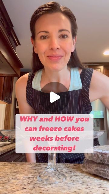 Natalie Johnson | Modern Homemaking on Instagram: "I learned this trick years ago!  Bake your cakes when you have the time and energy.  You can wrap those cake layers and freeze them until you’re ready to frost the cake.  A frozen cake is easier to decorate and you don’t have the make a huge mess when you’re already prepping for a celebration!  #party #cake #homemade #freezethecake #celebration #cakedecorating #frosting" Frozen Cake Decorations, Modern Homemaking, Cake In A Can, Cake Homemade, Ice Cake, Cake Layers, Best Cake Recipes, Frozen Cake, Frozen Meals