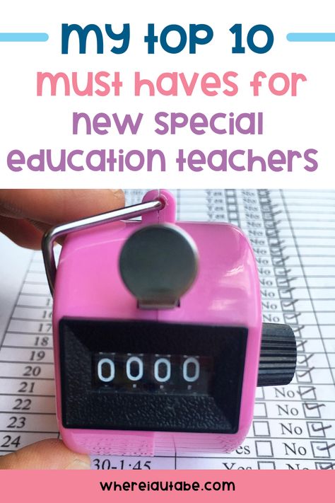 Are you a first year teacher looking to set up your special education classroom? Or are you a veteran teacher looking for new classroom organization ideas? Here are my top 17 special education teacher must haves for your classroom. These Amazon must haves include supplies for prepping special education resources, resources for setting up adapted books, everything you need to create visuals and for ideas for classroom management. Grab these supplies on Amazon and start organizing this year. Small Sped Classroom Setup, Educational Assistant Tips, Rbt Must Haves, Special Ed Teacher Classroom, First Grade Special Education, Special Ed Teacher Organization, Inclusion Teacher Organization, Primary Special Education Classroom, Special Education Tips & Tricks