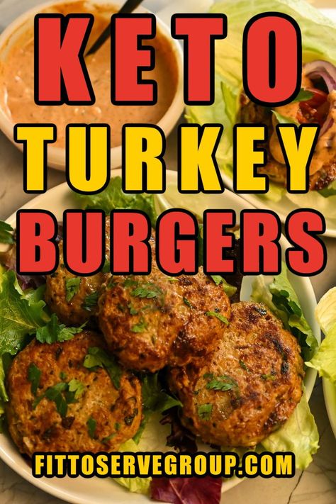 These delicious keto turkey burgers are made with ground turkey and are, moist, flavorful, and easy to make. Perfect for a fast weeknight meal and a great alternative to beef. low carb turkey burgers| turkey burgers| gluten-free turkey burgers| healthy turkey burgers Keto Turkey Burgers, Healthy Turkey Burgers, Burgers Healthy, Keto Turkey, Gluten Free Burger, Low Carb Burger, Banting Recipes, Turkey Burger Recipes, Healthy Turkey