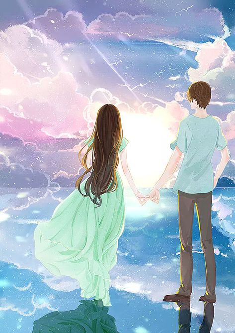 One Side Love Images, One Side Love, Art Love Couple, Anime Love Story, Love Cartoon Couple, Romantic Anime Couples, Cute Couple Drawings, Girly Drawings