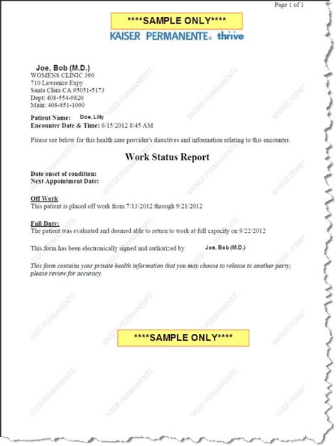 Kaiser Permanente Medical Excuse Template A well-designed Kaiser Permanente Doctor’s Note Template is essential for maintaining a professional image and ensuring effective communication ... Doctors Note Template, Note Templates, Work Status, Note Template, Doctors Note, Medical Degree, Meeting Notes, Off Work, Professional Image