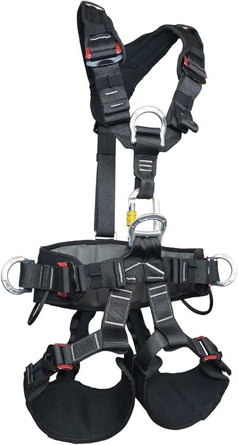 Amazon.com : SOB Full Body Climbing Harness Can Be Inverted Thicken Widen Protect Waist Safety Harness Tree Work Rock Climbing Mountaineering Rescuing Work at Height : Sports & Outdoors Rock Climbing Harness, Rock Climbing Equipment, Human Body Structure, Rescue Equipment, Body Safety, Breathing Mask, Climbing Equipment, Climbing Trees, Climbing Harness