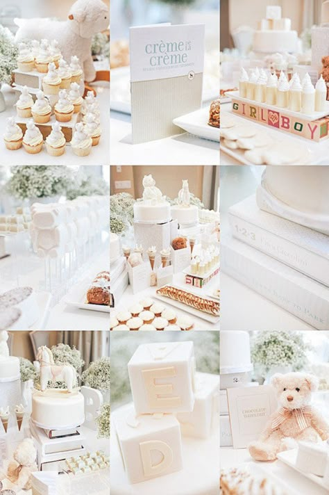 Ideas Bautizo, Baby Shower Party Themes, Idee Babyshower, White Baby Showers, Winter Wonderland Baby Shower, Elegant Baby Shower, Baby Shower Inspiration, Fiesta Baby Shower, Shower Bebe