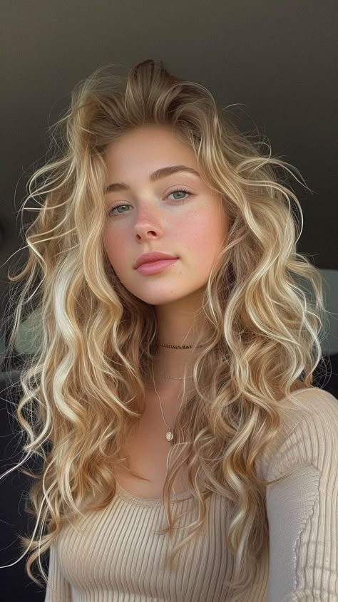 Taming 7, Blonde Wavy Hair, Blonde Curly Hair, Spring Hair Color, Honey Blonde Hair, Blonde Hair Inspiration, Hair Color Trends, Hair Transformation, Trendy Hairstyles