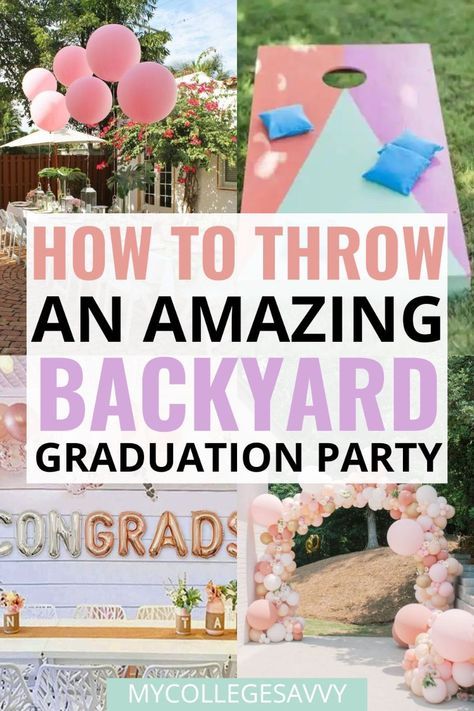 Hosting an outdoor graduation celebration? Here are the absolute best backyard grad party ideas that you'll want to copy. Best Graduation Party Ideas, House Graduation Party Ideas, Grad Party Set Up Ideas Layout, Outdoor Graduation Party Ideas High School Backyards, College Grad Party Ideas Decorations, Country Grad Party Ideas, Nature Themed Graduation Party, Budget Graduation Party Ideas, Garden Party Graduation Ideas