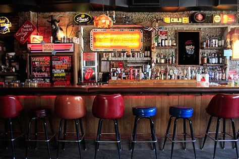 10 Classic Dive Bars to Visit this Summer | Bar Interior, Bar and ... Bar Americano, Country Bar, San Myshuno, Bar In Casa, Bar Interior Design, Bar Crawl, Dive Bar, Bar Interior, Honky Tonk