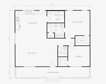 SimpleHousePlans - Etsy Floor Plan 2 Bedroom 2 Bath, 30 X 40 2 Bedroom House Plans, Shop House Plans 2 Bedroom, 25 By 40 House Plans, 32 X 32 House Plans, 24x 40 House Plans, House Plans Under 1200 Sq Ft Open Floor 2 Bedroom, 2 Bed 1.5 Bath Barndominium, 2 Bedroom 2 Bath Ranch House Plans