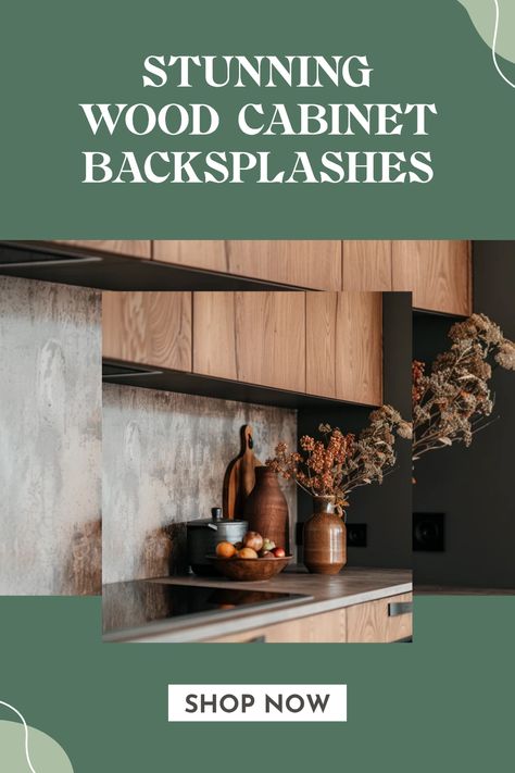 Transform your kitchen with these amazing wood cabinet backsplash ideas! From rustic charm to modern elegance, discover how the right backsplash can enhance your wood cabinet style. Explore creative color combinations, patterns, and textures that complement different kitchen layouts. Not sure where to start? Get inspired with fresh ideas that emphasize the beauty of natural wood in your cabinetry. These tips will help you find a visually striking backsplash solution for your kitchen, creating a warm and inviting cooking experience. Simple Backsplash Kitchen Wood Cabinets, Wood Cabinet Backsplash, Wood Cabinets Backsplash Ideas, Kitchen Backsplash With Dark Wood Cabinets, Backsplash Ideas For Wood Cabinets, Backsplash Ideas With Wood Cabinets, Kitchen Backsplash Ideas Light Wood Cabinets, Kitchen Backsplash With Maple Cabinets, Wood Cabinets Backsplash