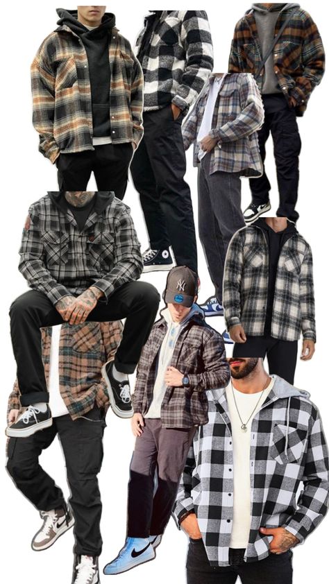 Men Flannel Outfits Street Styles, Flannel Jacket Outfit, Men Flannel Outfits, Flannel Outfit, Flannel Outfits, Flannel Jacket, Clothing Styles, Mens Clothing, Personal Stylist