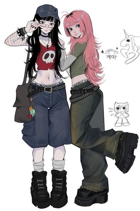 Marceline And Bubblegum, Smink Inspiration, Swag Art, Pretty Drawings, Arte Inspo, Dessin Adorable, Sketchbook Art, Cute Art Styles, Book Art Drawings