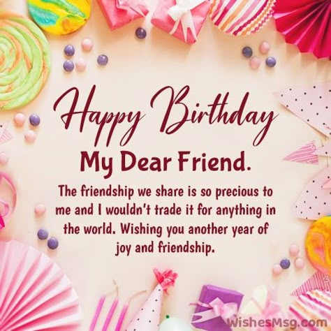 Birthday Dear Friend, Happy Birthday Special Friend, Birthday Greetings For Daughter, Friend Birthday Wishes, Beautiful Friend Quotes, Happy Birthday Dear Friend, Birthday Message For Friend, Wish Happy Birthday, Birthday Verses For Cards