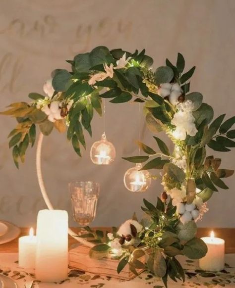 Dollar Store Centerpiece, Dollar Tree Diy Wedding, Dollar Tree Centerpieces, Diy Wedding Centerpieces, Tafel Decor, Tree Centerpieces, Candle Holders Wedding, Home Diy Ideas, Wedding Centerpieces Diy