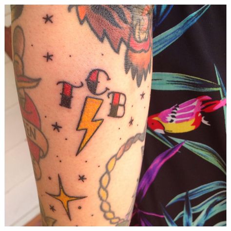 American Traditional Elvis Tattoo, Traditional Elvis Tattoo, Elvis Inspired Tattoos, Tcb Tattoo, Shaka Tattoo, Bomb Tattoo, Elvis Tattoo, Punk Tattoos, Lightning Bolt Tattoo