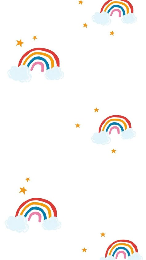 Free Cute Wallpaper, Cute Rainbow Background, Cute White Backgrounds, White Cute Background, Rainbow White Background, Cute Wallpaper White, Cute Simple Backgrounds, Cute Rainbow Wallpaper, Rainbow Wallpaper Aesthetic