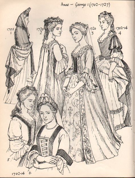 Early 1700's Women's Fashion - a little late for Cyrano but good reference