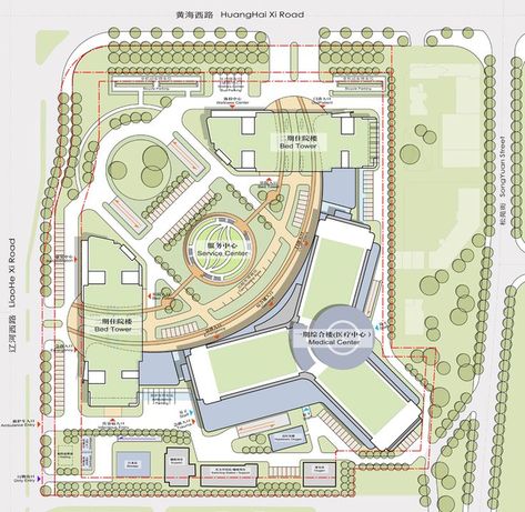 Hospital Master Plan Design, Site Planning Architecture, Hospital Plan Architecture, Hospital Plan Design, Hospital Design Architecture Concept Projects, Hospital Landscape Design, Hospital Master Plan, Hospital Site Plan, Hospital Landscape