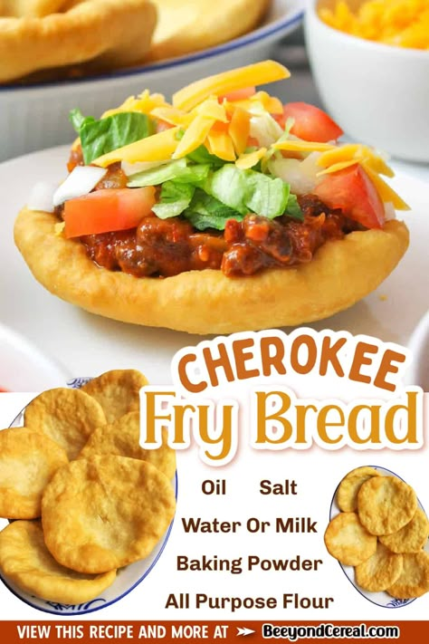 Bread Fritters Recipe, Homemade Indian Fry Bread, Indian Tacos Recipe Frybread With Yeast, Native American Fried Bread, Indian Bread Recipes Native American, Cherokee Bean Bread, Indian Tacos Native Americans, Indigenous Fry Bread, Native Fried Bread