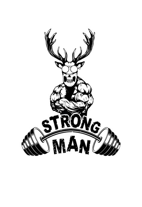 Gym Tshirt Design, Gym Tshirt, T Shirt Design Png, Strong Man, Presentation Video, Dog Lover Shirt, Typography Tshirt, Tshirt Design, Workout Tshirts