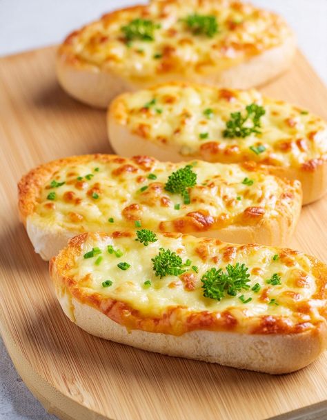 Super Tasty Cheesy Garlic Bread Recipe Food Garlic Bread, Cheesy Bagel Recipe, Garlic Knots With Cheese, Garlic Bread With Sliced Bread, Garlic Bread With Cheese, Pizza Grilled Cheese Sandwich, Cheese Garlic Bread, Cheesy Garlic Bread Recipe, Bread Garlic