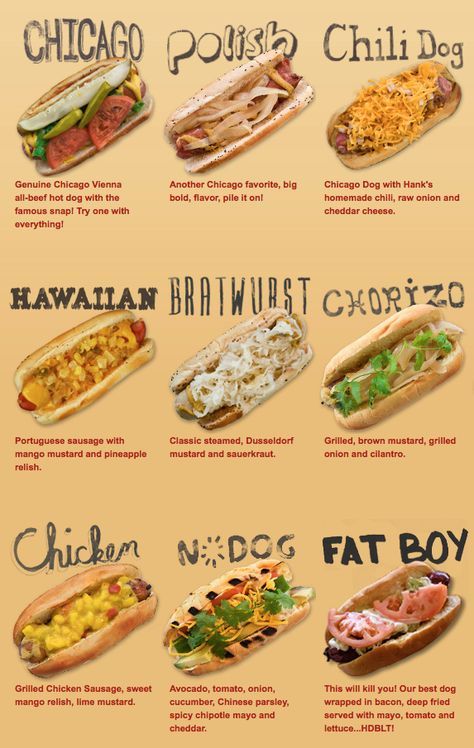 Gourmet Hot Dogs, Food Truck Menu, Hot Dog Toppings, Hot Dog Bar, Burger Dogs, Hot Dog Recipes, God Mat, Chapati, Dog Recipes