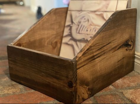 Wood vinyl record storage crate Vinyl Record Crate, Collection Organization, Vinyl Record Storage Box, Record Storage Box, Album Display, Weathered Oak Stain, Record Crate, Red Oak Stain, Torch Wood