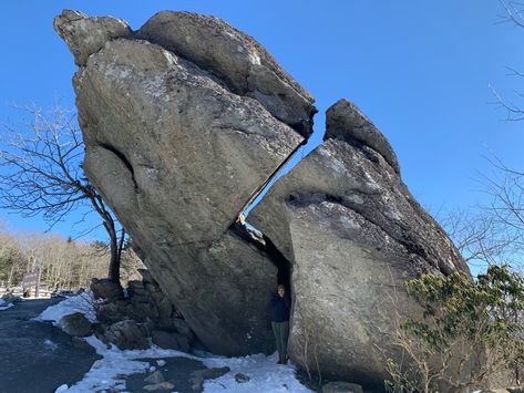 Mountain Banner, Rock Cliff, Stone Magic, Location Design, Split Rock, Before The Flood, Grandfather Mountain, Banner Elk, Ancient Technology