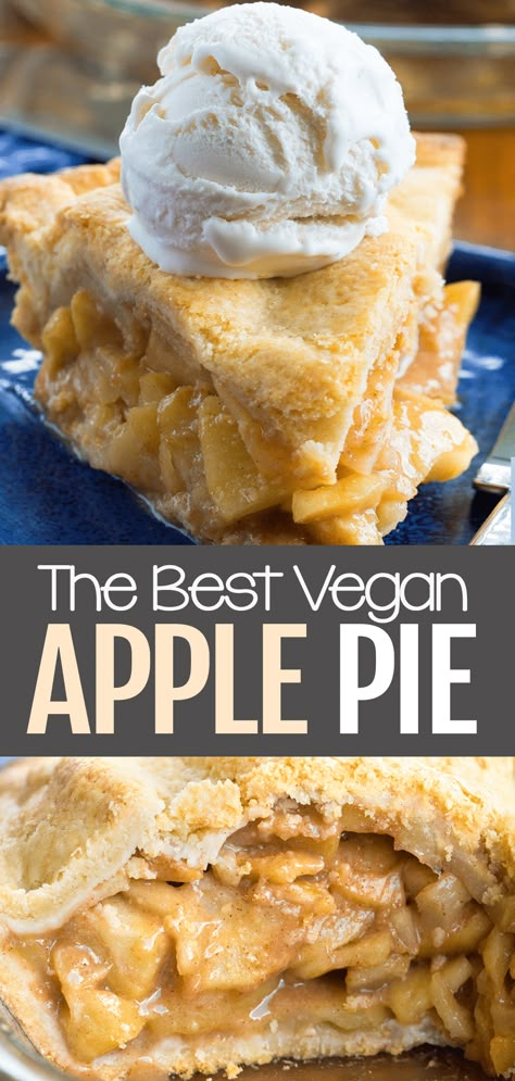 Homemade Vegan Apple Pie Recipe Vegan Apple Pie Filling, Healthy Autumn Recipes, Vegan Apple Pie Recipe, Green Apple Pie, Fall Meal Plan, Meatless Meatloaf, Healthy Autumn, Apple Tarts, Vegan Apple Pie