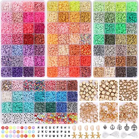 Beads For Bracelets, Bracelets Making, Flat Beads, Alphabet Beads, Crafts Gifts, Jewelry Making Kit, Bracelet Kits, Bubblegum Beads, Square Bead