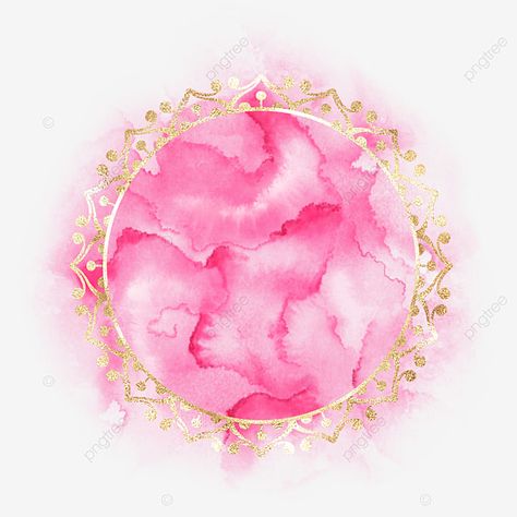 Aesthetic Elements Canva, Pink Watercolor Background, Frame Watercolor, Photo Album Design, Circular Logo, Nail Logo, Beauty Salon Logo, Instagram Template Design, Watercolor Png