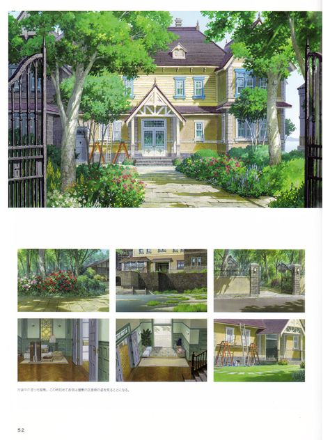 Ghibli House, Marsh House, Marnie Was There, Build My Own House, When Marnie Was There, Studio Ghibli Background, Interior Design Sketches, Ghibli Artwork, Sims Building